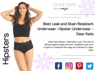 Best Leak and Stain Resistant Underwear | Hipster Underwear - Dear Kate