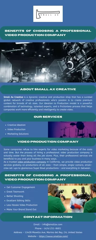 Benefits of Choosing a Professional Video Production Company