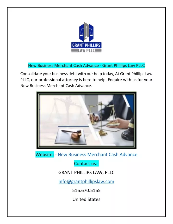 new business merchant cash advance grant phillips