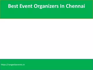best event organizers in chennai
