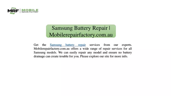 samsung battery repair mobilerepairfactory com au