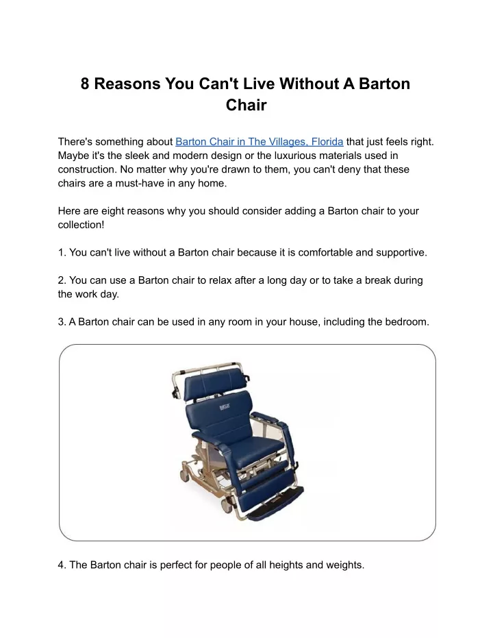 8 reasons you can t live without a barton chair