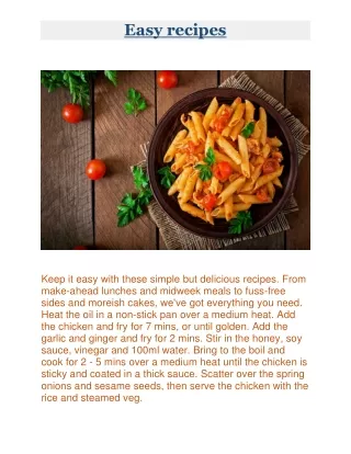 easy recipes