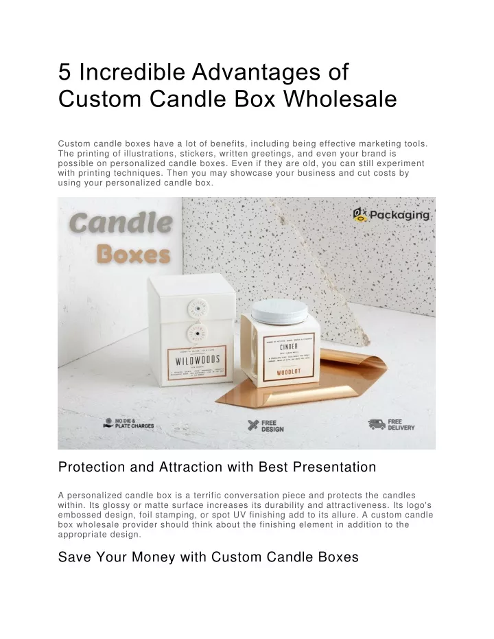5 incredible advantages of custom candle