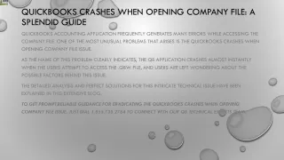 quickbooks crashes when opening company file a splendid guide