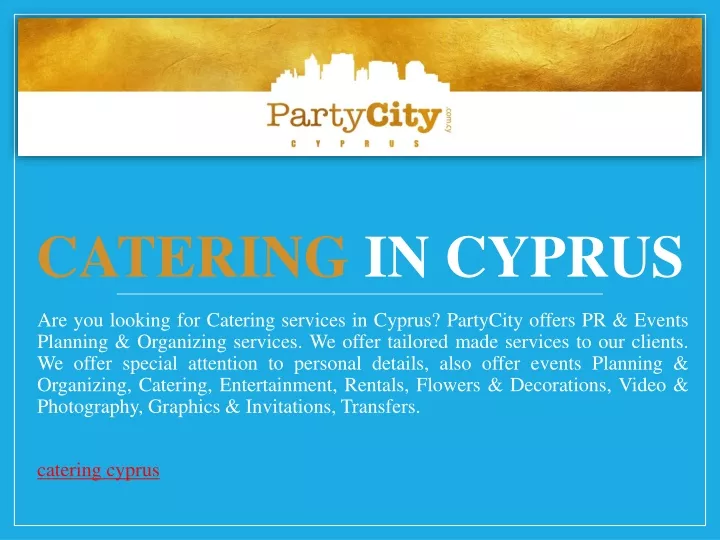 catering in cyprus