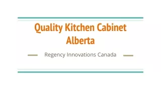 Quality Kitchen Cabinet Alberta
