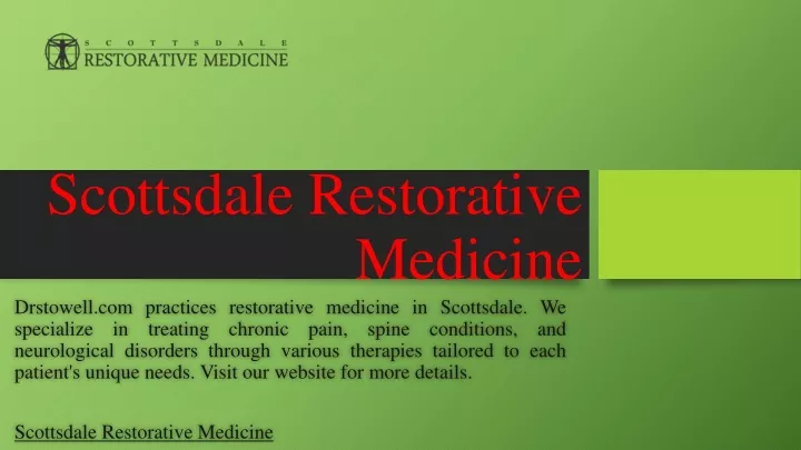 scottsdale restorative medicine