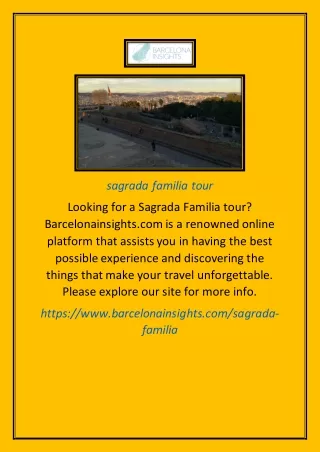 sagrada familia tour