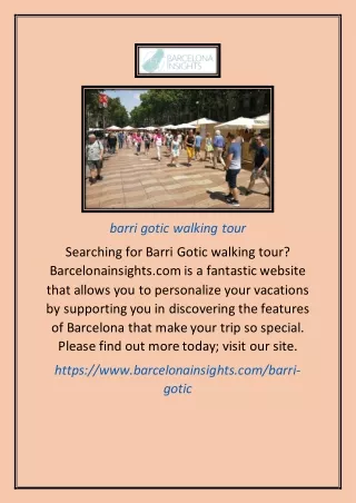 barri gotic walking tour