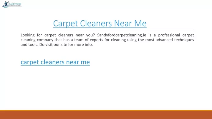 carpet cleaners near me