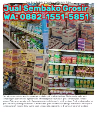 088ᒿ-1551-5851 (WA) Usaha Toko Grosir Sembako Distributor Sembako Wonogiri