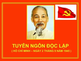 Bài giảng Ngữ văn 12 - Văn bản: Tuyên ngôn độc lập