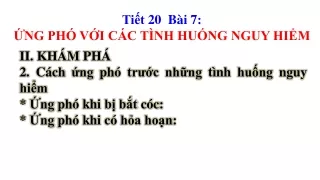 Lý thuyết GDCD 6 -  Bài 7: Yêu thiên nhiên, sống hòa hợp với thiên nhiên