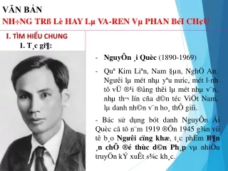 Bài giảng Ngữ văn 7 - Bài 27: Những trò lố hay là Va-ren và Phan Bội Châu