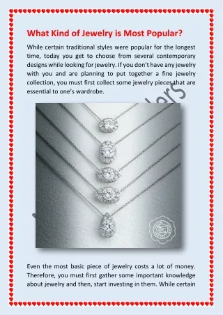 What Kind of Jewelry is Most Popular_NederlandJewelers