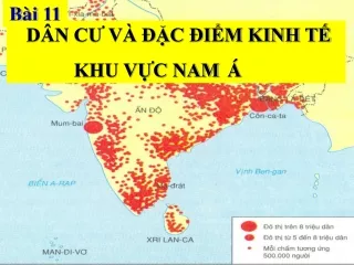Bài Giảng Địa Lí 8 Bài 11: Dân cư và đặc điểm kinh tế khu vực Nam Á