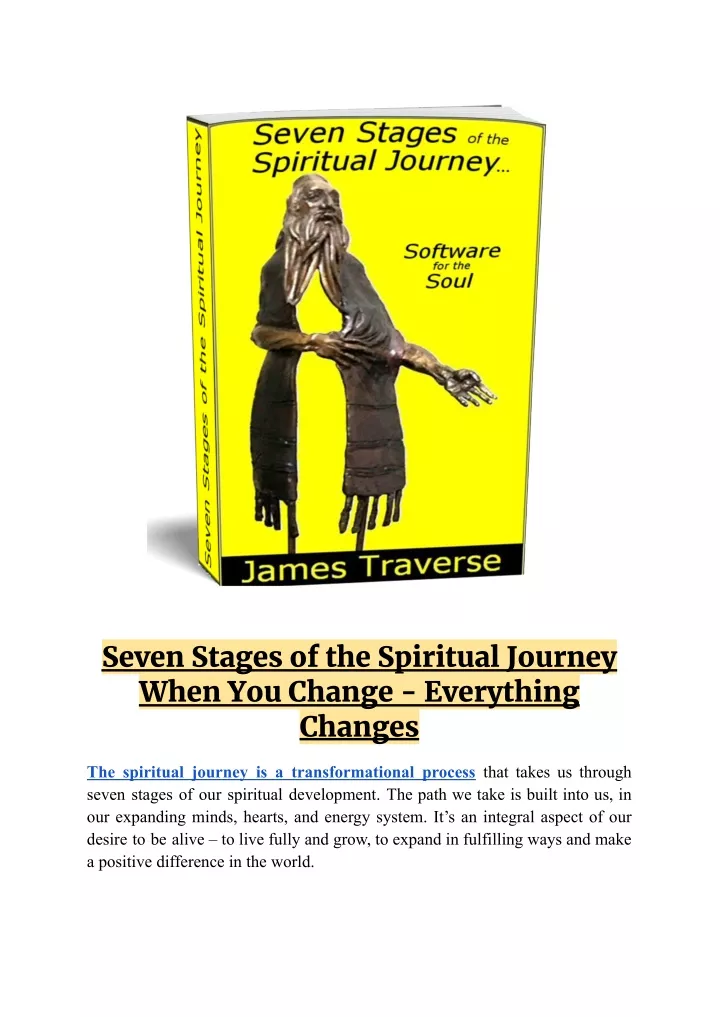 seven stages of the spiritual journey when