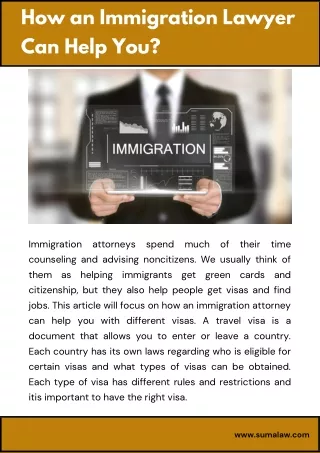 How an Immigration Lawyer Can Help You?