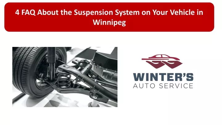 4 faq about the suspension system on your vehicle