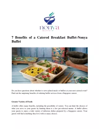 7 Benefits of a Catered Breakfast Buffet