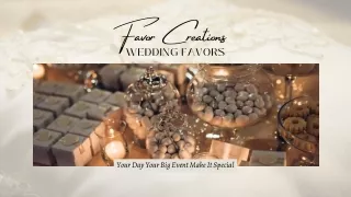 Personalized Wedding Favors– Favor Creations
