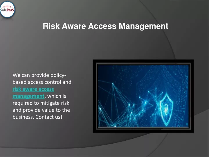 risk aware access management