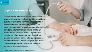 urgent care reseda ca