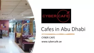 Cafes in Abu Dhabi​