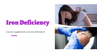 Can iron supplements cure iron deficiency