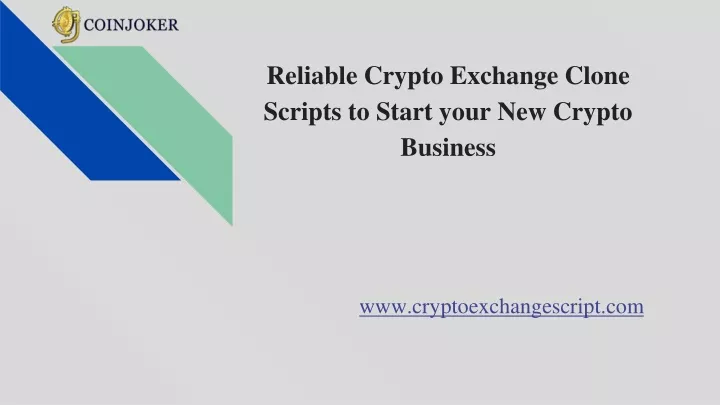 reliable crypto exchange clone scripts to start your new crypto business
