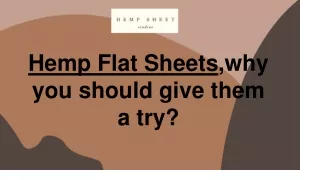 Hemp Flat sheets