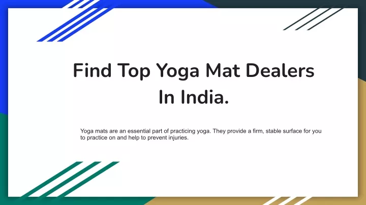 find top yoga mat dealers in india