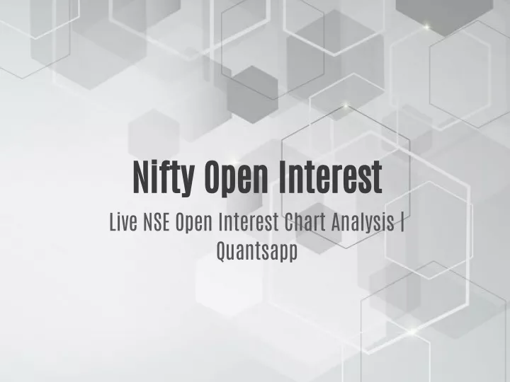 nifty open interest live nse open interest chart