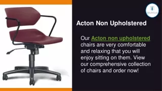 Acton Non Upholstered