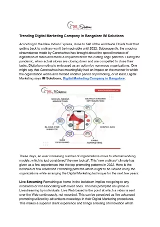 trending digital marketing company in bangalore