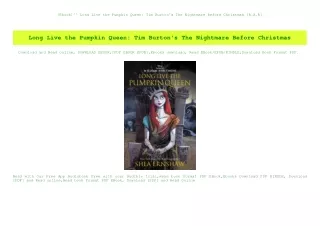 [Ebook]^^ Long Live the Pumpkin Queen Tim Burton's The Nightmare Before Christmas [R.A.R]