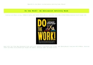 [Epub]$$ Do the Work! An Antiracist Activity Book [Ebook]