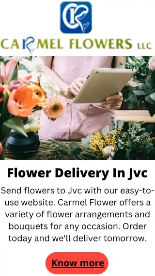 Flower Delivery In Jvc