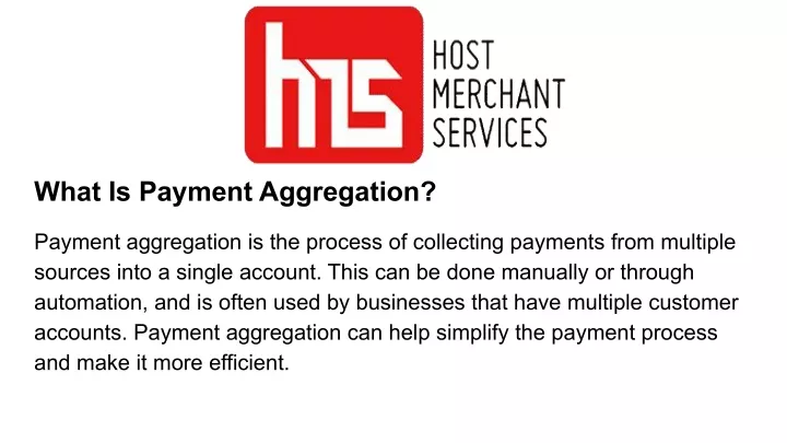what is payment aggregation