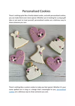 Personalised Cookies