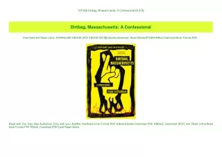 EPUB$ Dirtbag  Massachusetts A Confessional [R.A.R]