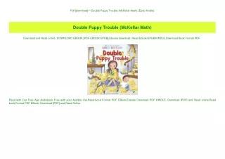 Pdf [download]^^ Double Puppy Trouble (McKellar Math) (Epub Kindle)