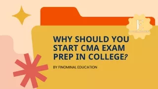 why should you start cma exam prep in college