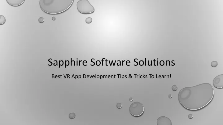 sapphire software solutions