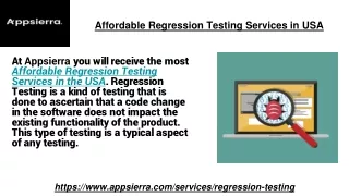 Affordable Regression Testing Services in USA