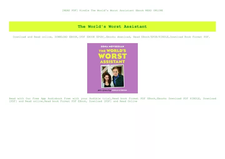 read pdf kindle the world s worst assistant ebook
