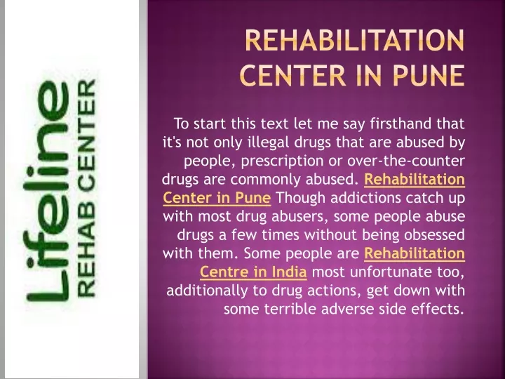 rehabilitation center in pune