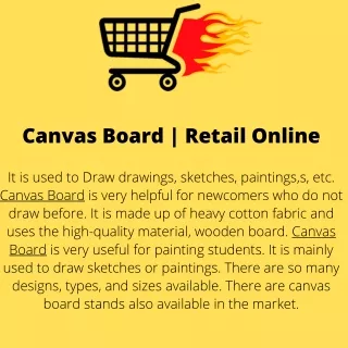 canvas board retail online
