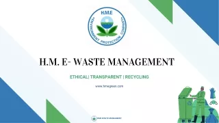 Recycling Services HME WASTE MANAGEMENT.